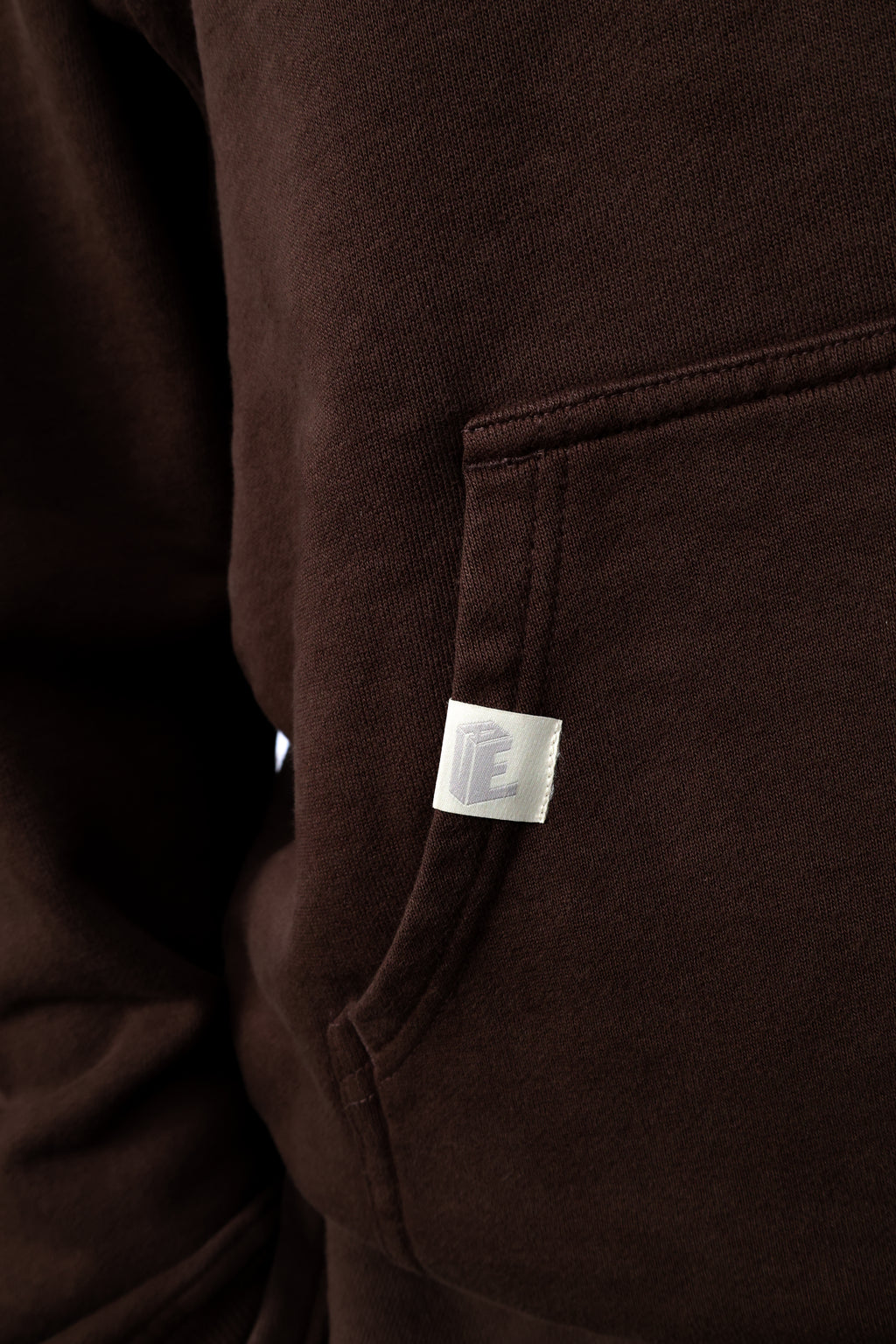 Hoodie Brown Appliqué
