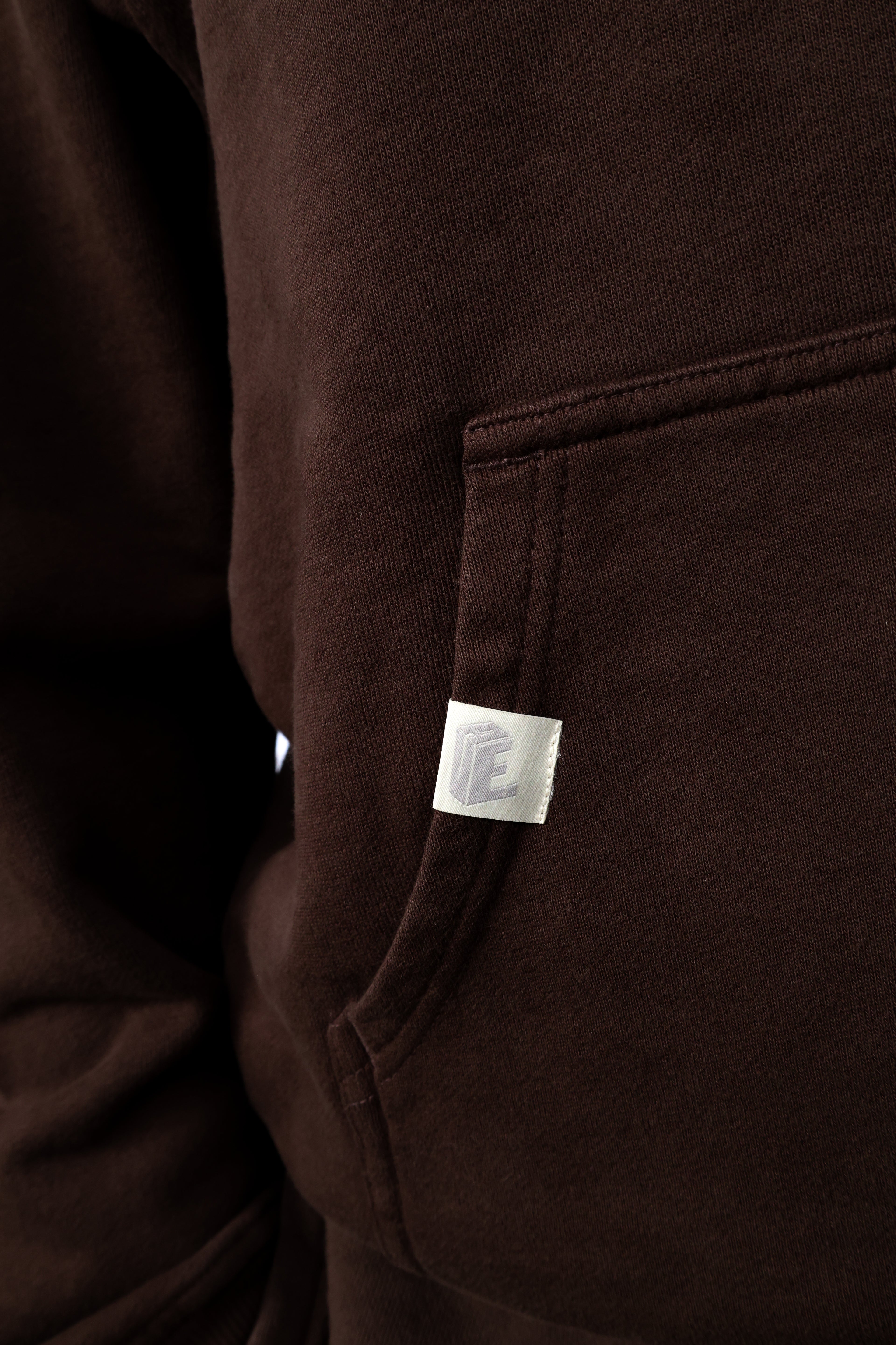 Hoodie Brown Appliqué